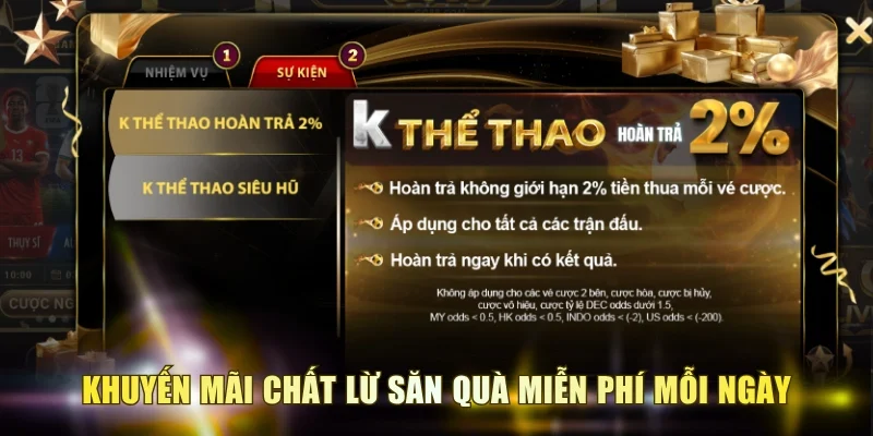 Khuyến mãi chất lừ săn quà miễn phí mỗi ngày